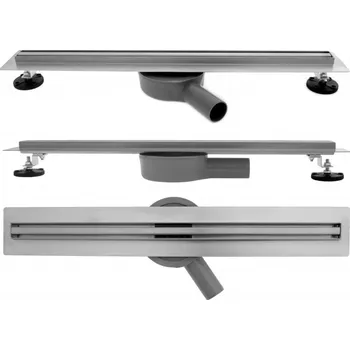 sprchový žlab Rea Odtokový žlab + sifon + nohy + těsnící manžeta Neo Slim Pro-700 REA-G8401