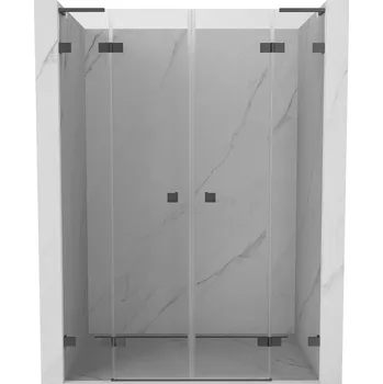 Sprchové dveře Sprchové dveře Mexen Lunar L Duo s otočnými dveřmi 150 cm, průhledné, stříbrná - 834DL-150-000-95-00