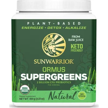 Speciální výživa Sunwarrior Ormus Super Greens Bio - Natural, 225g Doplněk stravy