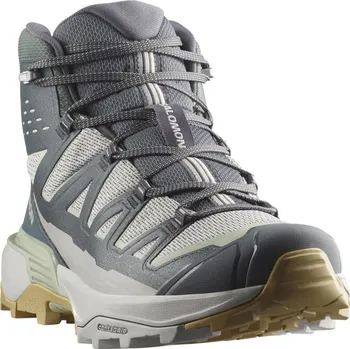 Pánská treková obuv Salomon X Ultra 360 Edge Mid GTX M L47816000 - gray violet/turbulence/sea foam 42 2/3