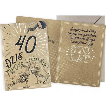 Obraz Přání k 40. narozeninám (čísla, vintage) V-038