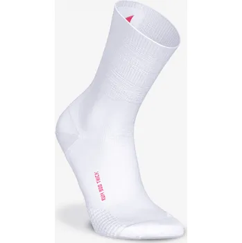 Pánské ponožky KIPRUN Běžecké vysoké ponožky Run 900 silné 35/38 BÍLÁ|RŮŽOVÁ