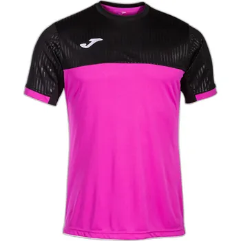 Pánské tričko JOMA Pánské sportovní tričko Joma Montreal fluo růžová-černá L RŮŽOVÁ|ČERNÁ