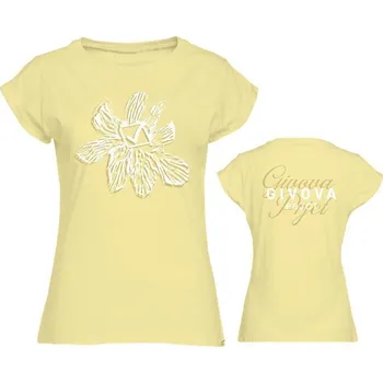 Dámské tričko GIVOVA Givova dámské tričko Floral L ŽLUTÁ