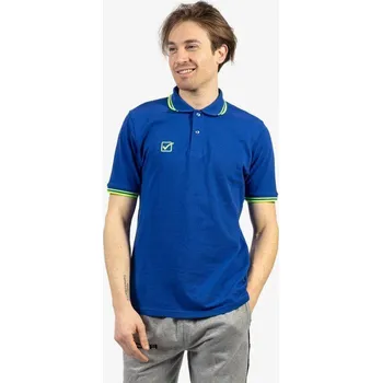 cyklistický dres GIVOVA Givova Polo Cotone Piquet XL – pánské, krátký rukáv MODRÁ