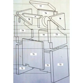 Krbová kamna THORMA Kerpen 2U4P B sada šamotů