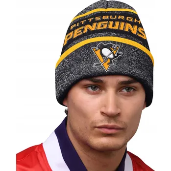 Čepice Pánská zimní čepice Pittsburgh Penguins NHL Sideline Beanie