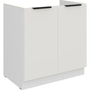 Kuchyňská skříňka Dřezová skříňka LUNARA - šířka 80 cm, bílá