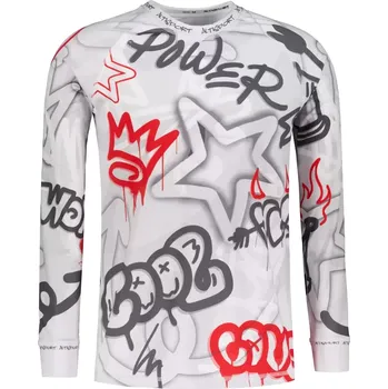 Pánské funkční termo triko s dlouhým rukávem premium ALTISPORT VOJ/ALM054TER01 ŠEDOČERVENÁ XXL