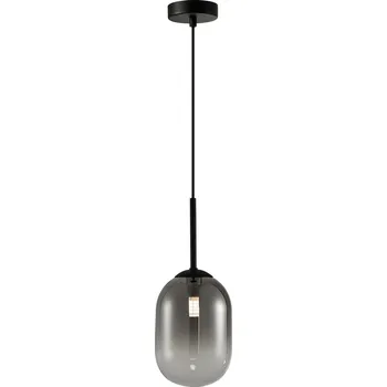 ML0322 Černé skleněné závěsné svítidlo 1xE14 průměr 120 ALIAS BLACK EKO-LIGHT