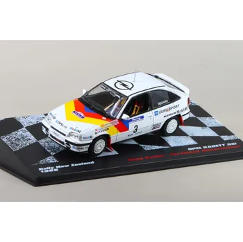 autíčko DeAgostini Opel Kadet GSI Rallye Nový Zéland 1988 S.Haider F.Hinterleitner 1:43 - Rallye automobily časopis s modelem #86 Opel Kadet - kovový model