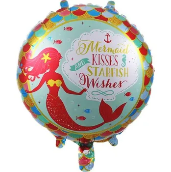 Balónek Fóliový balónek Mořská panna Wishes & Kisses 45 cm
