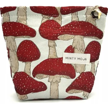 Kosmetická taška Dámská kosmetická taštička malá na kosmetiku cestovní organizér Minty Moon