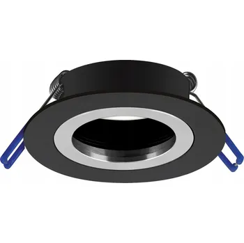 STRUHM Kulaté Stropní Svítidlo pod omítku kulaté glamour PLUTO GU10 černé chromové