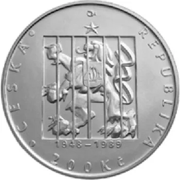 Česká republika. 200 Kč 2014. 17. listopadu 1989 - Sametová revoluce . Špičková kvalita.