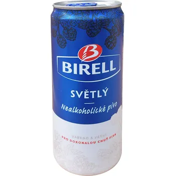 Pivo Birell 0,33l plech cena za kartonové balení (Kartonové balení : 24 ks)