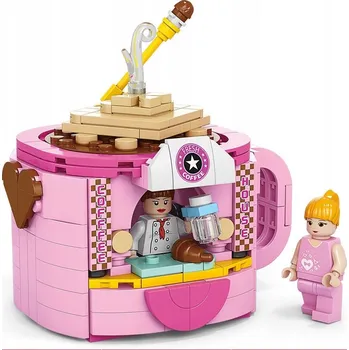 ostatní stavebnice STAVEBNICE MOBILNÍ KAVÁRNA CUKRÁRNA 380 DÍLKŮ