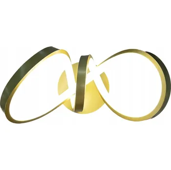 Nástěnné svítidlo Nástěnné svítidlo TESORO Ring zlaté 15W LED Gold 1200Lm Milagro ML1053