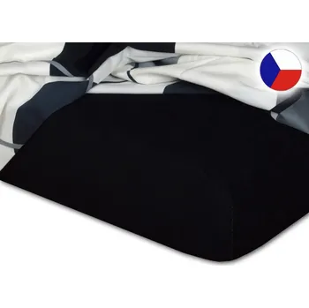 Froté prostěradlo do postýlky 70x140 EXCLUSIVE černé