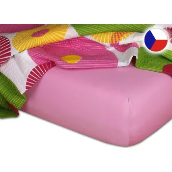 Jersey prostěradlo 160x220 EXCLUSIVE starorůžové
