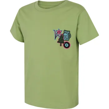 Dětské termoprádlo Husky Dětské bavlněné triko Tee Patch K 152, light green