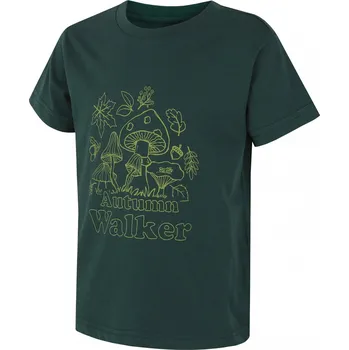 Chlapecké tričko Husky Dětské bavlněné triko Tee Mushroom K 146, dark green