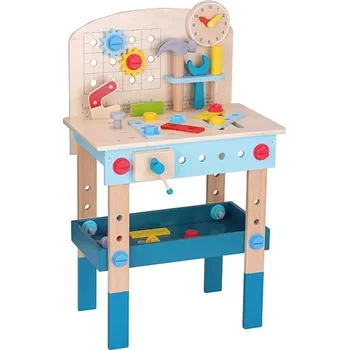 Dřevěná hračka Dřevěný pracovní stůl s nářadím