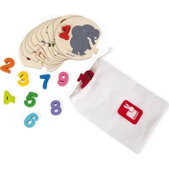 Puzzle Janod Puzzle I learn Čísla