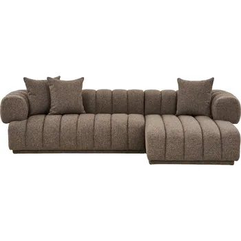 Pohovka House Nordic Pravá rohová pohovka AURORA hnědá 293cm 1301359