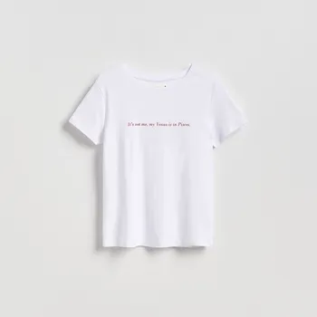 Dámské tričko Reserved - Tričko s potiskem - bílá - WC362-00X - WC362-00X-XL