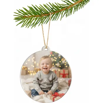 Vánoční dekorace ČistéDřevo CZ1960 akrylová baňka s vlastní fotografií