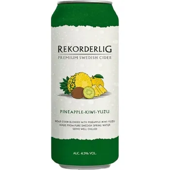 Cider Rekorderlig Cider Ananas-kiwi-yuzu, plech, 4,5%, 0,5l