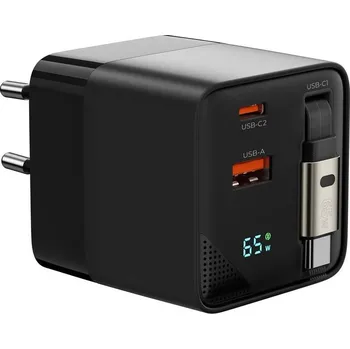 Mobile Origin Display Charger PW2 - 65W GaN USB-C/USB-A (MO-65WDCH-PW2) černá