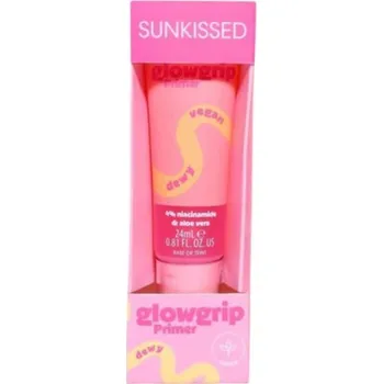 Dekorativní kosmetika Sunkissed podkladová báze s Niacinamidem a Aloe Vera, Glowgrip primer Dewy, 24ml