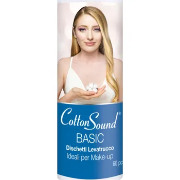 Kosmetický tampón Odličovací tampóny Cotton Sound BASIC 60 ks IDDRZEX08594