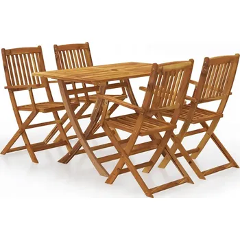 Zahradní nábytek z dřeva VidaXL, hnědý, 5 dílů