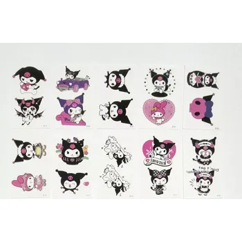 Odstranitelné tetování Dětské dočasné tetování - SANRIO - KUROMI (A) - 10 ks (Značka: SPADABRAVO)