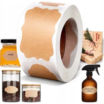 Samolepící etiketa Samolepicí etikety, samolepky na dárky, sklenice, koření, zavařeniny, 250 ks