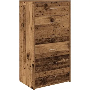 Komoda Komoda 50 x 34 x 96 cm, staré dřevo, 6 zásuvek