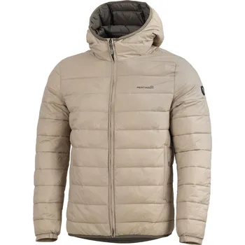 Pánská softshellová bunda Bunda s kapucí AURORA 2.0 PUFFER HOODED KHAKI Bunda s kapucí AURORA 2.0 PUFFER HOODED KHAKI vel. M