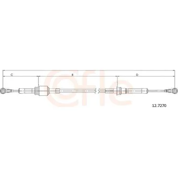 Autodíl Tažné lanko, ruční převodovka COFLE 12.7270