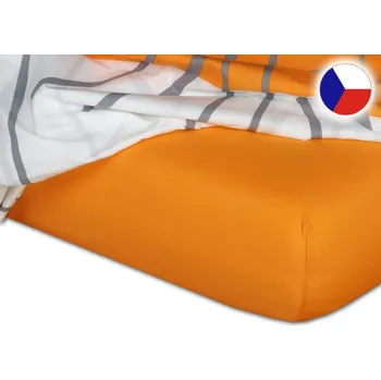 Dětské jersey prostěradlo 70x160 EXCLUSIVE pomerančové