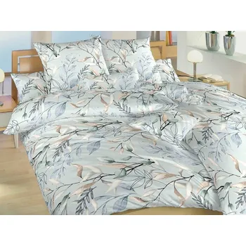 Povlečení Bavlněné francouzské povlečení 220x200, 2x 70x90 KOMFORT Milaya mentol