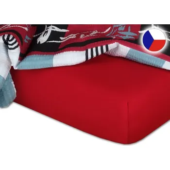 Jersey prostěradlo 120x200 EXCLUSIVE vínové