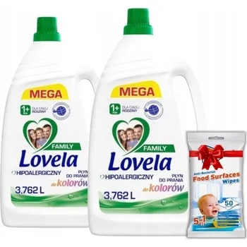 Prací gel Tekutý prací prostředek na barevné prádlo Lovela 8,2 l