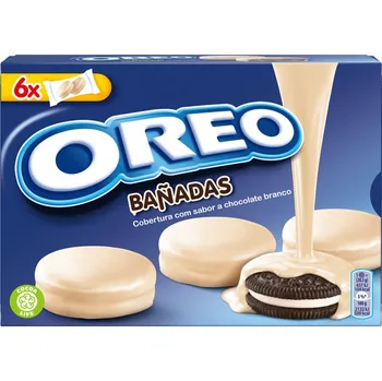 Potravina Oreo máčené v bílé čokoládě 246g (Kartonové balení : 10 ks)