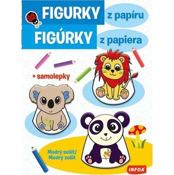 Figurky z papíru - Modrý sešit / Figúrky z papiera - Modrý zošit + samolepky