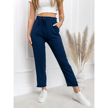 Dámské oblečení Tmavě modré dámské textilní kalhoty Bolf W7921 - L