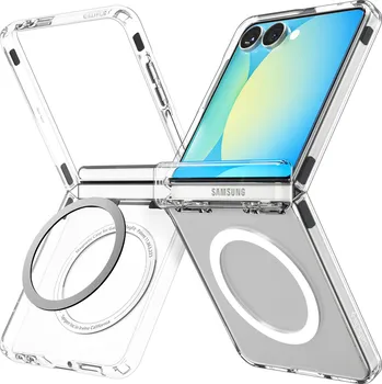 Náhradní kryt pro mobilní telefon Spigen Ultra Hybrid Pro Magsafe pro Samsung Galaxy Z Flip 7 Clear/White