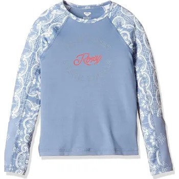 Dámské plavky ROXY Tričko Roxy Jr Aloha LS 164 - UV ochrana pro děti 14 LET MODRÁ
